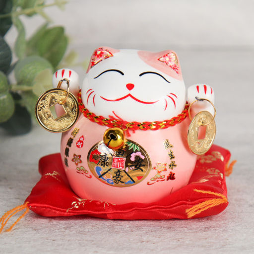 Копилка Кот манэки-нэко на коврике 8 см / 201 /уп 150/ - ГалеонТрейд фото 6