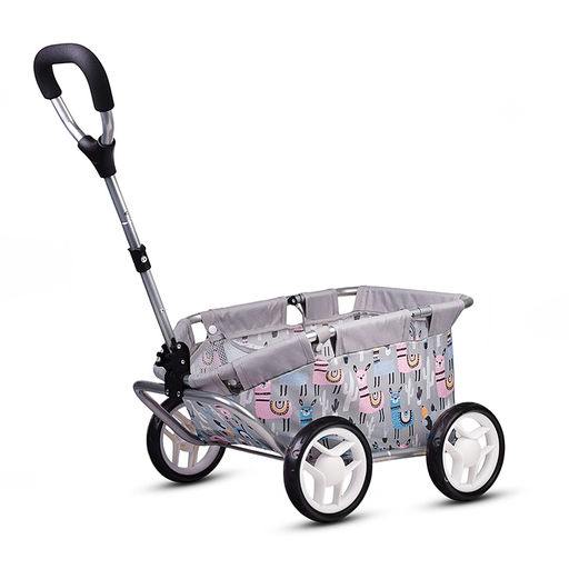 Тележка игрушечная металлическая, принт альпаки