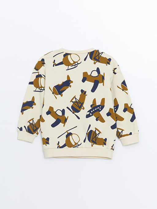 Bisiklet Yaka Uzun Kollu Erkek Bebek Sweatshirt ve E?ofman Alt 2li Tak?m