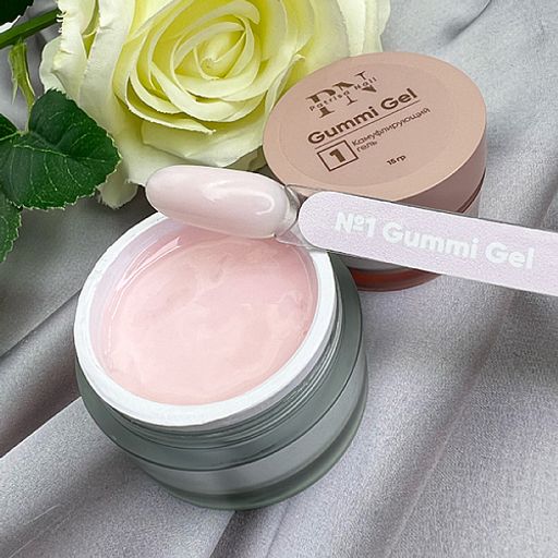 Gummi Gel №1 густой камуфлирующий гель LED/UV NEW - Patrisa nail фото 3