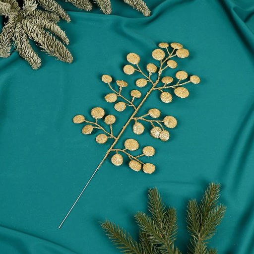 Цена за 10 шт. Декор блеск «Веточка с кружками», 16×27 см, МИКС