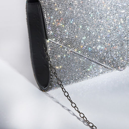 Сумка-клатч на клапане, цвет серебряный - Simaland фото 4