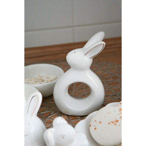 Кольцо для салфеток Зайка в золотом, 7,53,511,5 см, цвет белый - Доляна фото 6