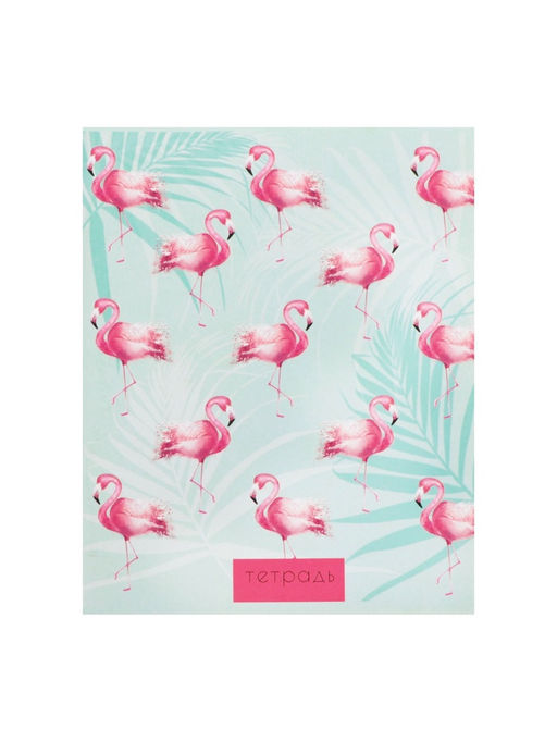 Набор тетрадей, 96 листов в клетку, Calligrata «Фламинго», 4 штук