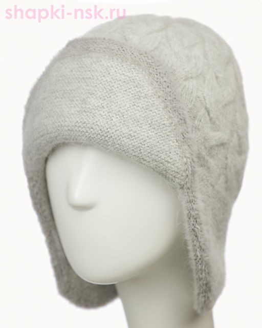 05012AgТ1 Коса травка Ушанка женская (54-58)