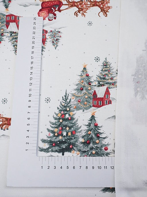 Дорожка "Очарование нового года", ш.0.5м, хлопок -100%, 228гр/кв.м