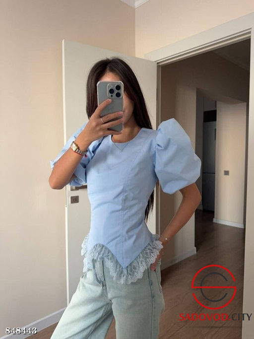 Блузка женская с кружевом - Bruno фото 3