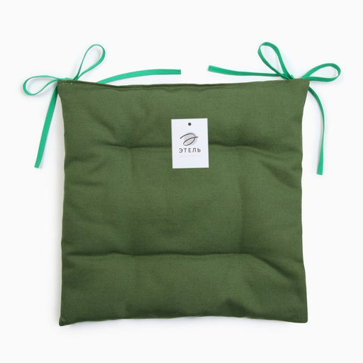 Подушка на стул «Этель» Freedom green, 42×42 см, зелёная