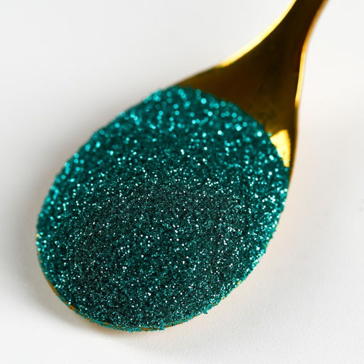 Блёстки пищевые мелкой фракции бирюзовые для капкейков, тортов и напитков, 5 г. - KONFINETTA фото 2