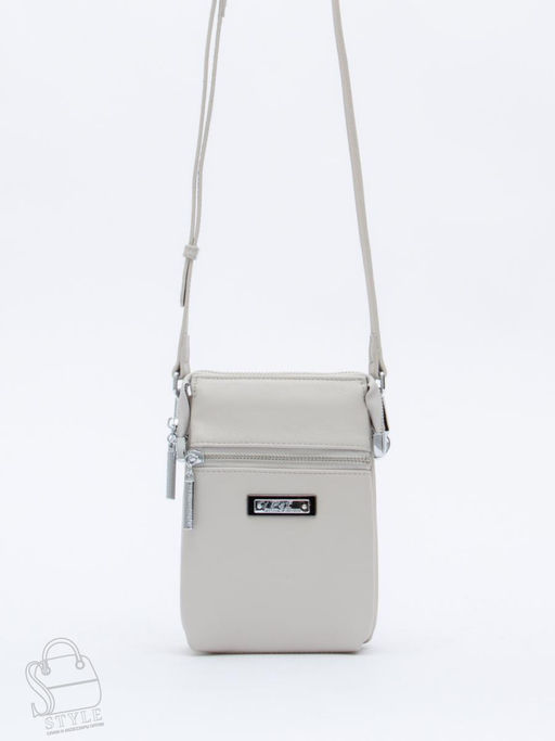 Сумка женская кожаная 0782CH l.gray Polina&Eiterou  в Новосибирске