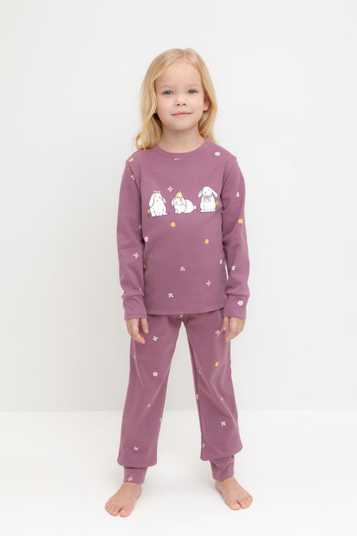 Crockid _ К 1621/темная орхидея,полянка пижама дет  фото 5