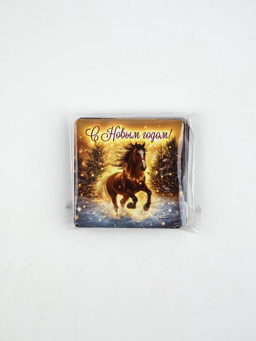 Магниты новогодние «Лошадь», 7×7 см, набор 36 шт., полимер