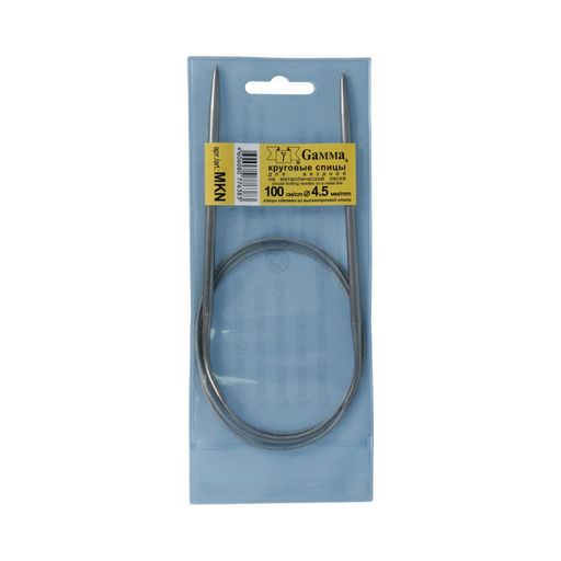 Спицы GAMMA круговые MKN сталь d 4.5 мм 100 см 1 шт с металлической леской