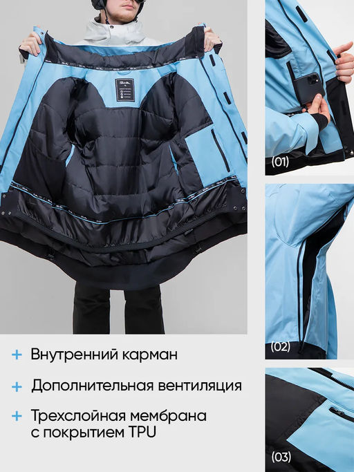 Куртка мужская "Saimaa" голубой