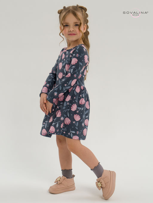 Платье Эля тюльпаны в дымке - Sovalina фото 18