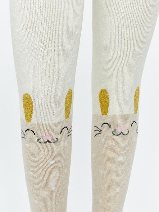 Desenli K?z ?ocuk K?lotlu ?orap