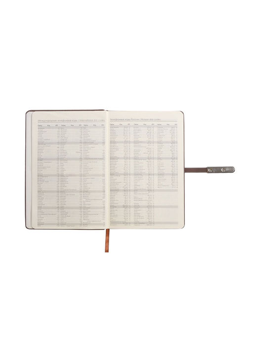 Ежедневник недатированный А5, с хлястиком, 112 листов, в линейку, пвх, коричневый - Simaland фото 5