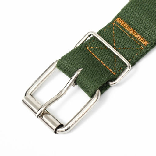 Ошейник брезентовый однослойный, 72 х 3,5 см, хаки - Пижон фото 5