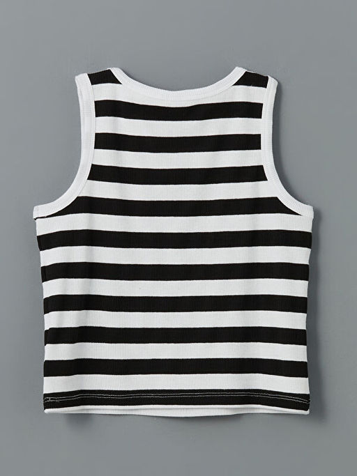 Bisiklet Yaka K?z ?ocuk Crop Atlet