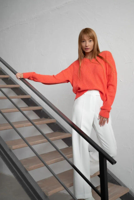 Джемпер ДЖв 1364-1 Коралловый - T.C.T фото 2