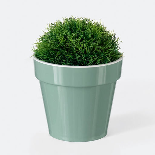 Цена за 2 шт. Кашпо для цветов со вставкой «Порто», 1 л, цвет нефрит