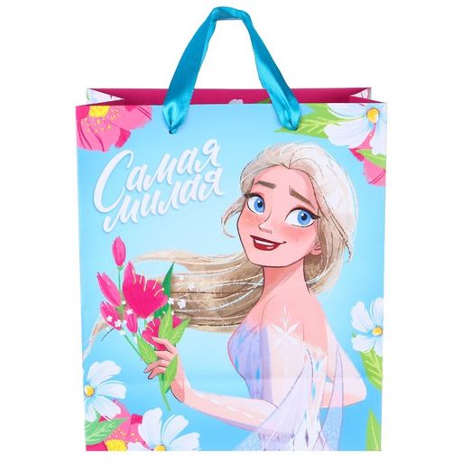 Пакет ламинированный вертикальный, "Самая милая", Холодное сердце, 23х27х11,5 см