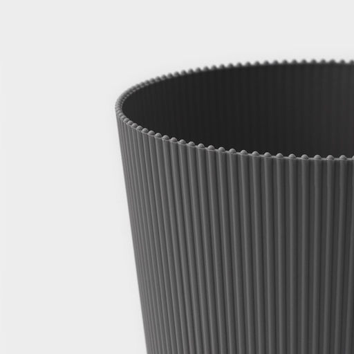 Горшок для цветов с поддоном, 15.5×16.5 см, цвет серый