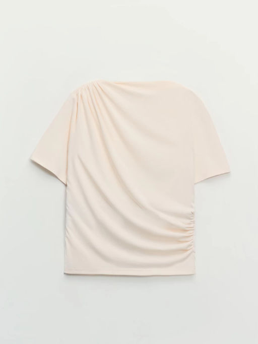 Приталенная футболка из модала / Zarina  фото 7