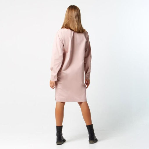 Платье женское короткое с карманами MIST, розовое, размер 40-42