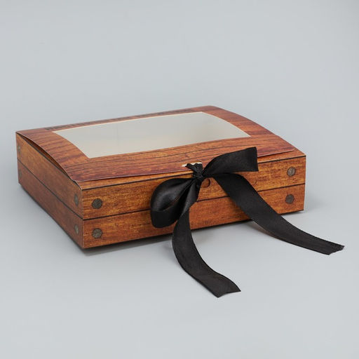 Цена за 5 шт. Коробка-фоторамка складная Настоящему мужчине, 20 х 18 х 5 см - Дарите счастье фото 2