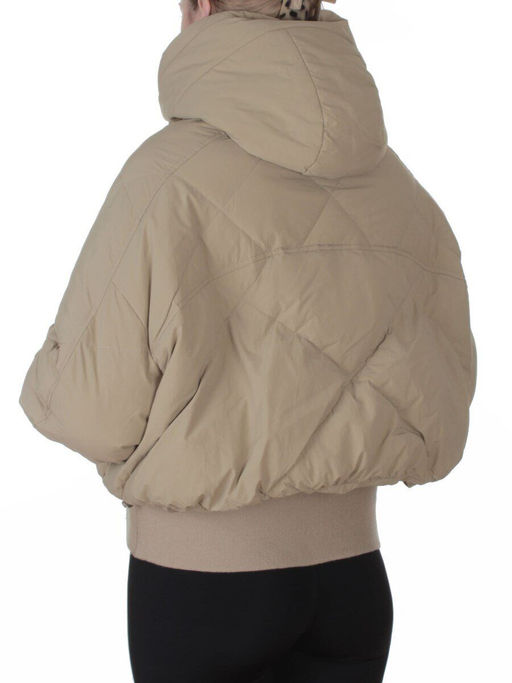 H24-033 BEIGE Куртка пуховая зимняя женская (пух)