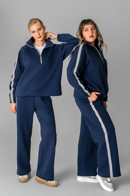 Арт. 2917 Костюм женский с начесом 46-54 (5 шт) Цвет:индиго - Калинка фото 20