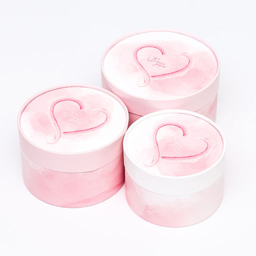 Набор шляпных коробок 3 в 1 Сердце , завальцованная, 16 х 10, 14 х 9, 13 х 8,5 см - UPAK LAND фото 4