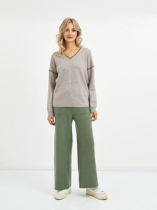 пуловер женский с контрастными элементами - Glenfield фото 2