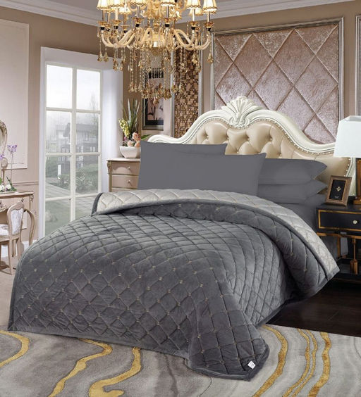 Покрывало 220x240 Темно-серый POKARSH12