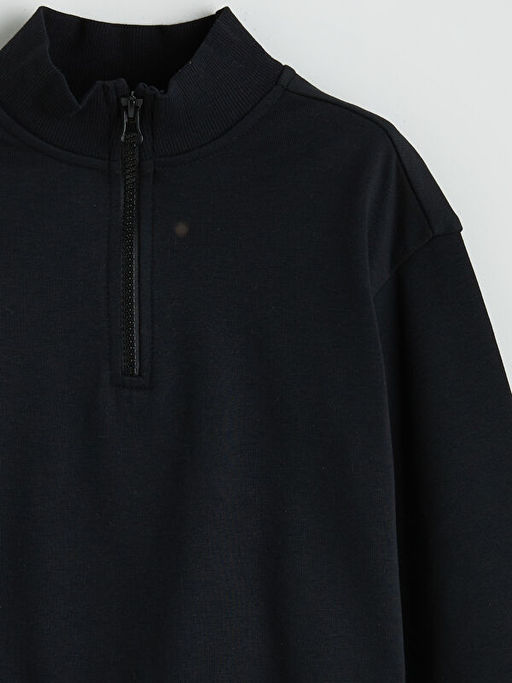 Dik Yaka K?z ?ocuk Sweatshirt