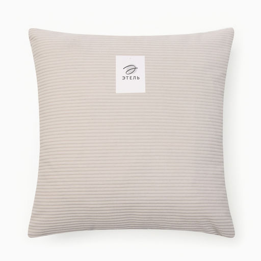 Чехол на подушку Этель Velour 43*43 см, цв.бежевый, 100% полиэстер фото 6