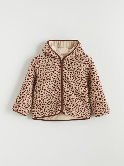Leopar Desenli K?z ?ocuk Pel?? Ceket