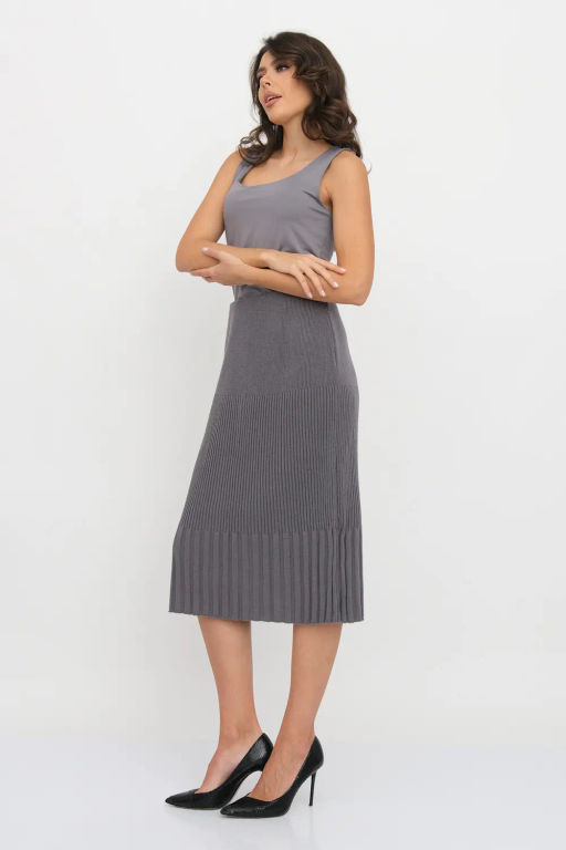 ЗЛАТА Юбка И 001 дл/серый