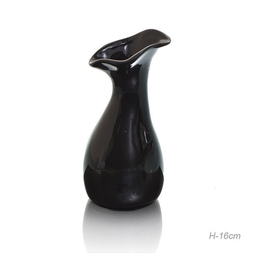 Ваза 16 см / 2011B /уп 6/72/черная - Галеонтрейд фото 3