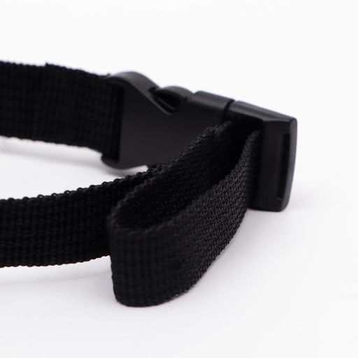 Намордник текстильный, размер 3 (длина по носу 4 см, обхват морды 22 см), чёрный - Пижон фото 4