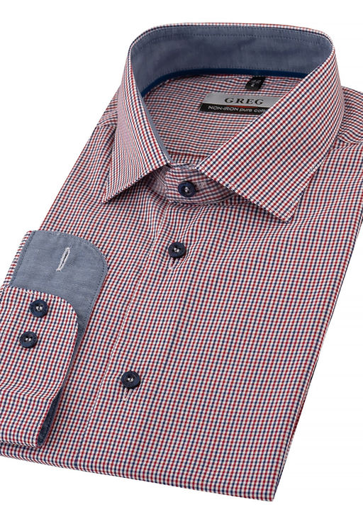 Сорочка мужская длинный рукав GREG 624/131/5571/Z/P/1p_GB  фото 3
