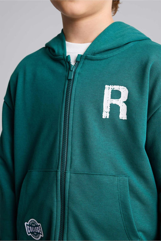 Pamuklu Fermuarl_ Sweatshirt H_rka Erkek _ocuk - Defacto фото 8