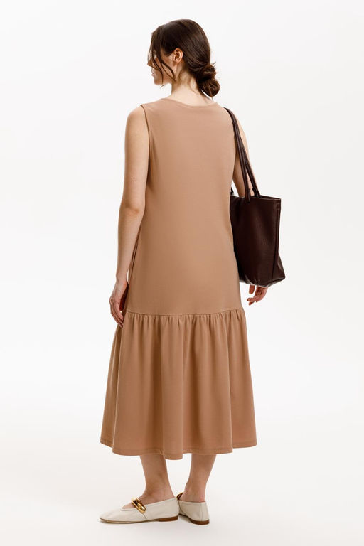 ЕВТ 5080/охра коричневая платье жен