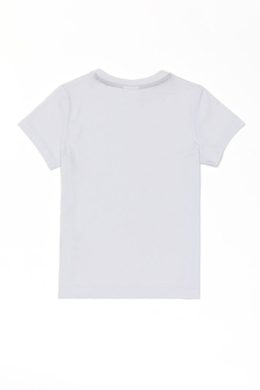Детская белая футболка с круглым вырезом Неожиданная скидка в корзине - U.s. polo assn фото 2