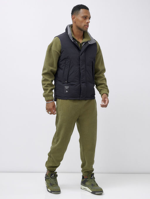 Жилет мужской утепленный спортивный черного цвета 15326Ch - Mtforce фото 4