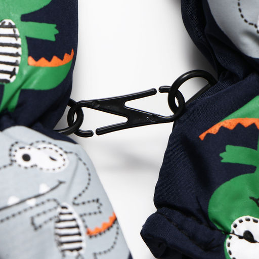 Варежки зимние детские MINAKU, тёмно-синие, 18 см