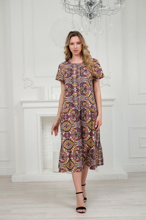 Платье женское из кулирки Кармелита восток - Амадэль фото 6