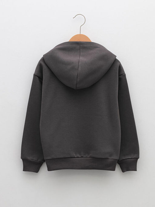 Kap??onlu Bask?l? Uzun Kollu K?z ?ocuk Sweatshirt - Waikiki фото 2
