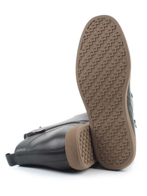 01-S77-97 DK. GREEN Ботинки демисезонные женские (натуральная кожа, байка)